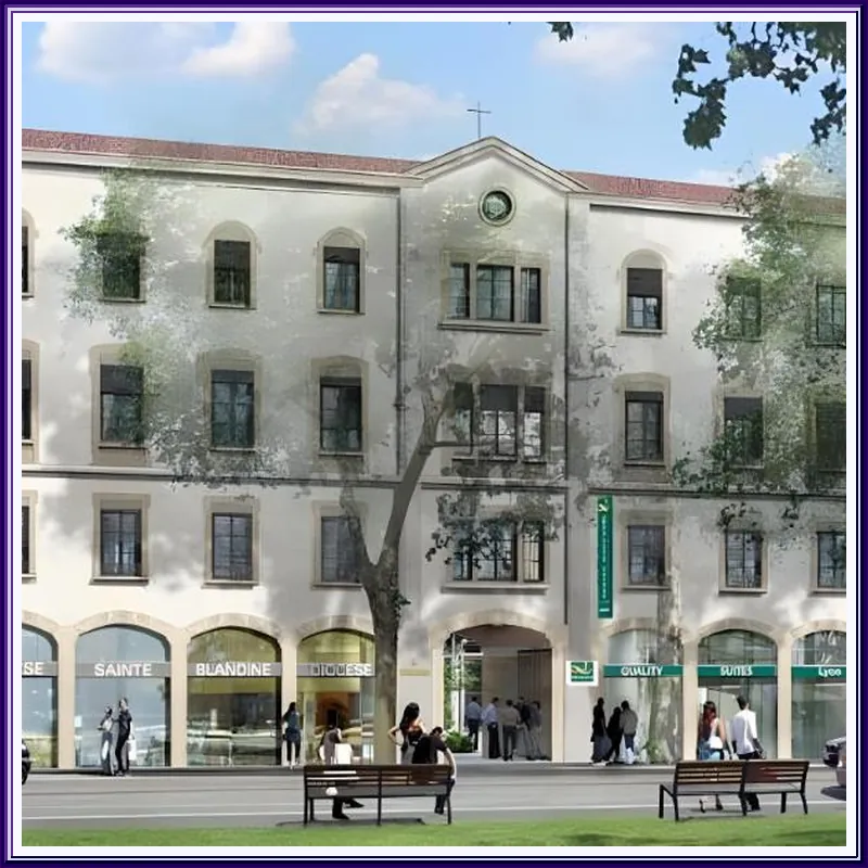 Aparthotel Adagio Lyon Patio Confluence hotel view