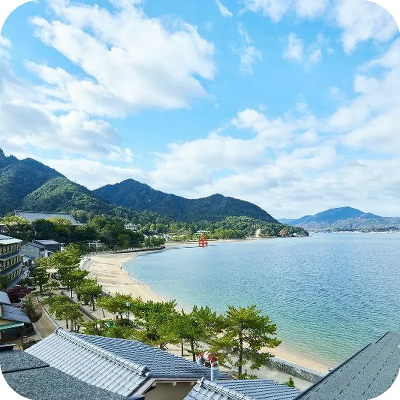 Itsukushima Iroha hotel view