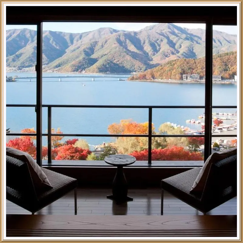 Fuji Kawaguchiko Onsen Rakuyu hotel view