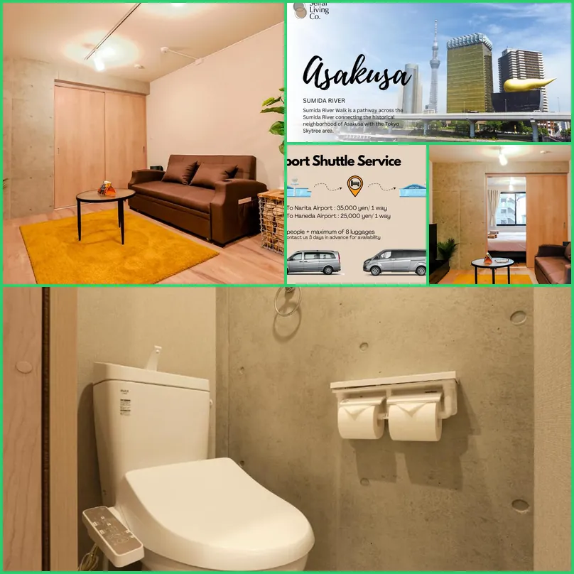Seirai Asakusa Vacation Rental - 3 minutes from station hotel main view