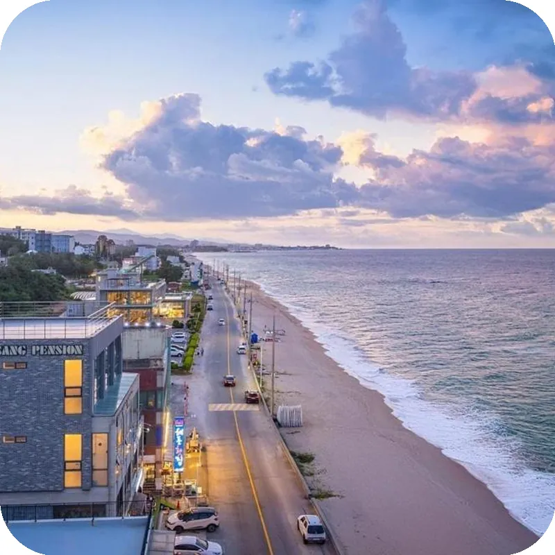 Ganeung Sangsang Spa Pension hotel view