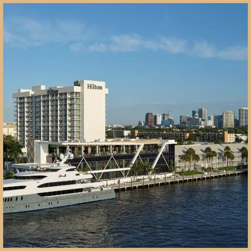 Hilton Fort Lauderdale Marina hotel view