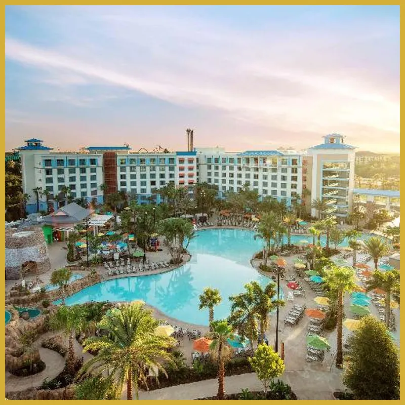 Universal's Loews Sapphire Falls Resort hotel view